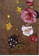 Floral, beautiful classical still life of flowers.032